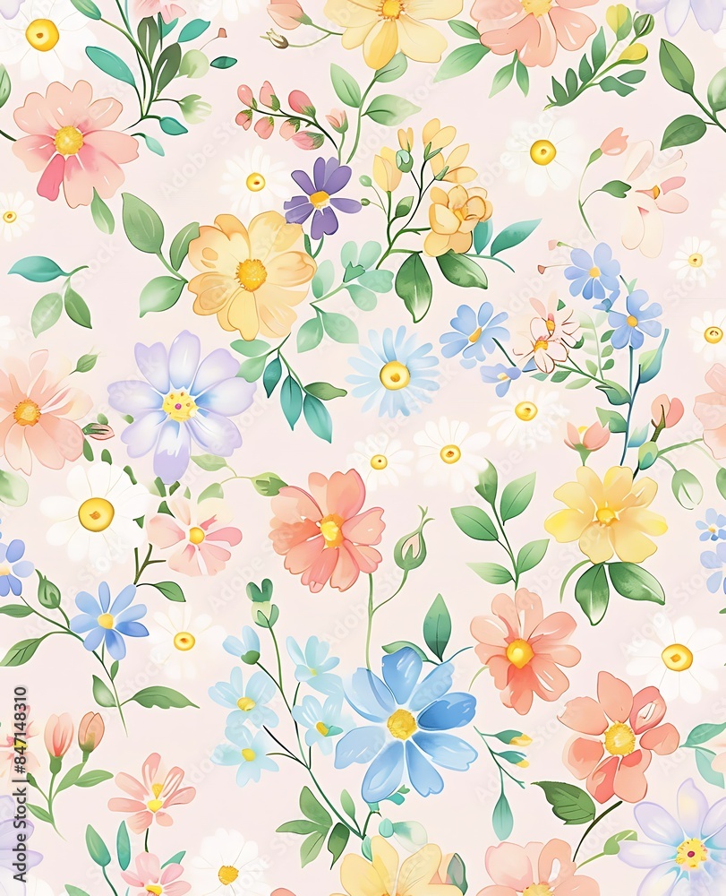 Seamless Beautiful Flower Seamless Beautiful Flower