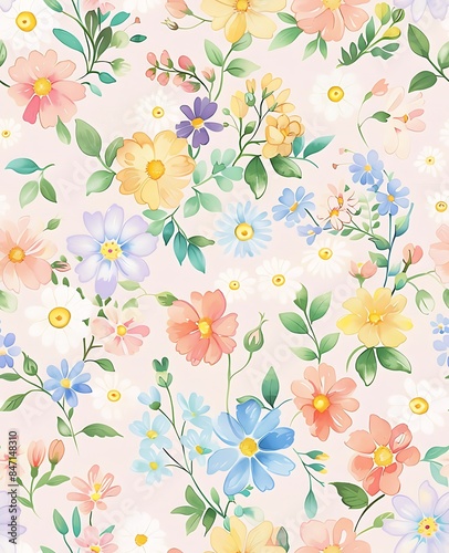 Seamless Beautiful Flower