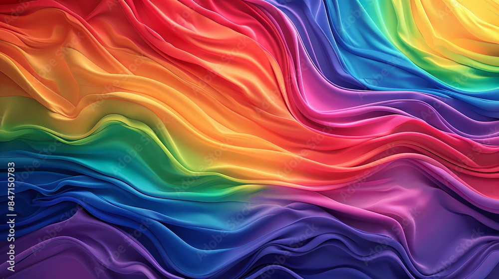 Abstract rainbow waves with liquid-like texture. Abstract rainbow waves with liquid-like texture.
