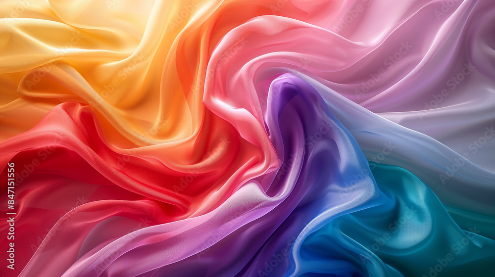 Abstract rainbow waves with liquid-like texture. Abstract rainbow waves with liquid-like texture.