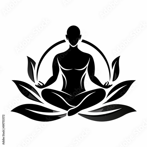 Relaxation Unleashed: Realistic Body Massage Logo Vector Art Illustration