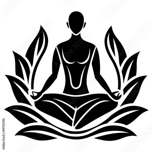Relaxation Unleashed: Realistic Body Massage Logo Vector Art Illustration