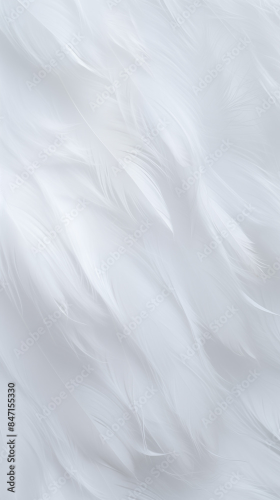 Fototapeta premium Pattern Background Abstract Image, White Feathers Texture, Wallpaper, Background, Cell Phone Cover and Screen, Smartphone, Computer, Laptop, Format 9:16 and 16:9 - PNG