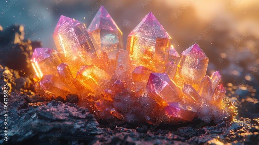shining almost like the sun rainbowish 4 point star mineral from a falling star, shining almost like the sun rainbowish 4 point star mineral from a falling star,
