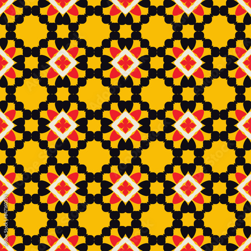 Vector ornamental seamless pattern. Background and wallpaper in classic style. Vector illustration can be used for backgrounds, motifs, textile, wallpapers, fabrics, gift wrapping, templates.