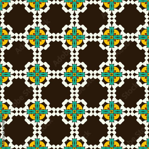 Vector ornamental seamless pattern. Background and wallpaper in classic style. Vector illustration can be used for backgrounds, motifs, textile, wallpapers, fabrics, gift wrapping, templates.
