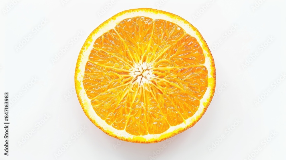 Fototapeta premium Isolated orange slice on a white background