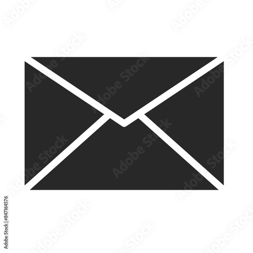 mail Simple Line icon Vector Design illustration on white transparent background 