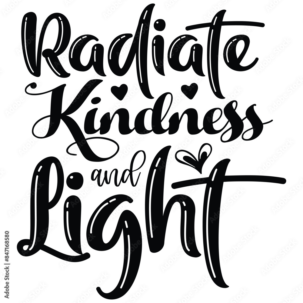 radiate kindness and light illestrator design radiate kindness and light illestrator design