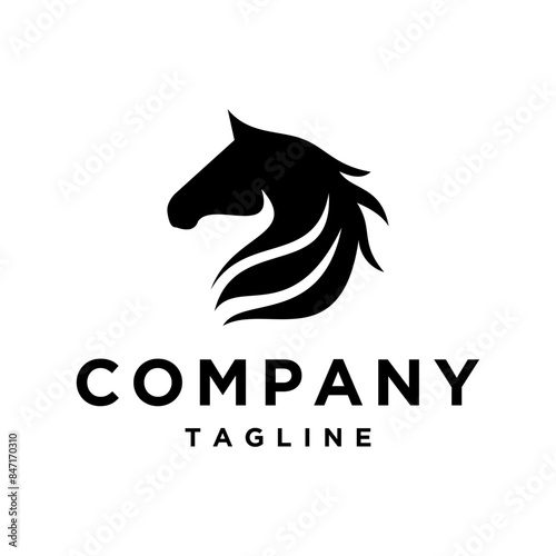 Horse vector logo horse minimal logo horse illustration