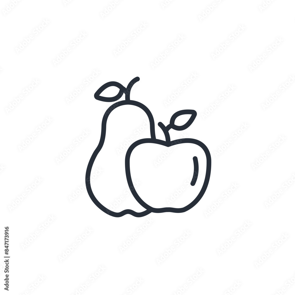 fruit icon. vector.Editable stroke.linear style sign for use web design,logo.Symbol illustration. fruit icon. vector.Editable stroke.linear style sign for use web design,logo.Symbol illustration.