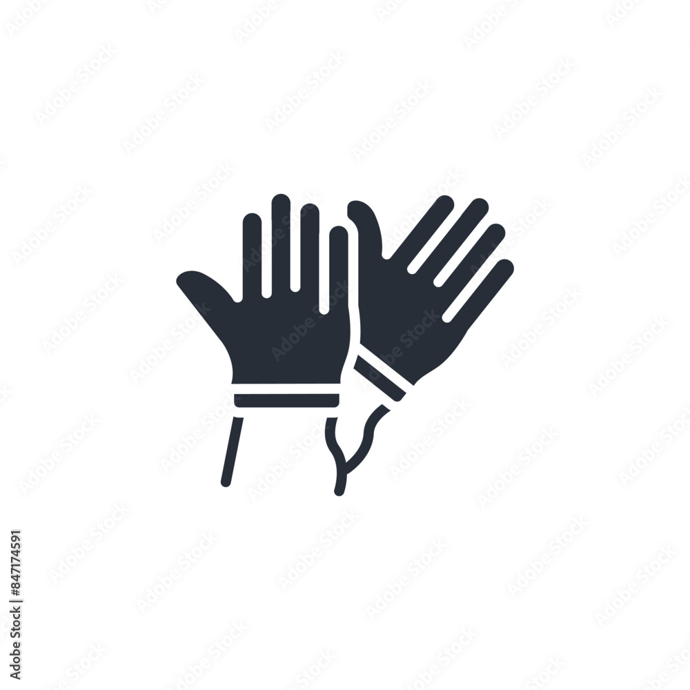 gloves icon. vector.Editable stroke.linear style sign for use web design,logo.Symbol illustration. gloves icon. vector.Editable stroke.linear style sign for use web design,logo.Symbol illustration.