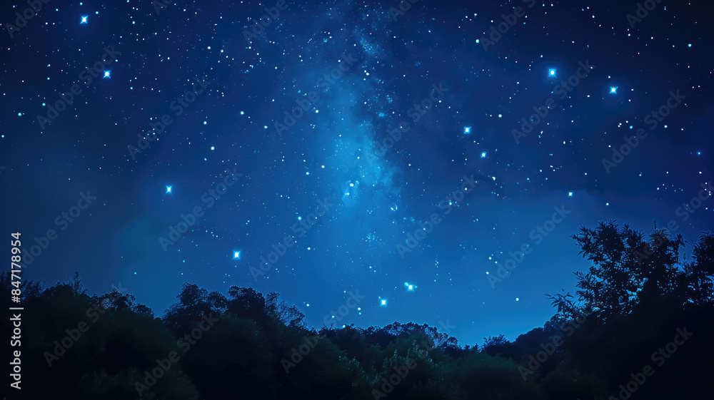 blue galaxy stars night under starry sky key center unconnected entertainment banner partially covered fiery particles blue galaxy stars night under starry sky key center unconnected entertainment banner partially covered fiery particles