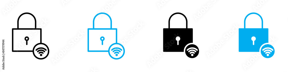 Smart Home Lock Icon Ideal for Security and Technology Themes Smart Home Lock Icon Ideal for Security and Technology Themes