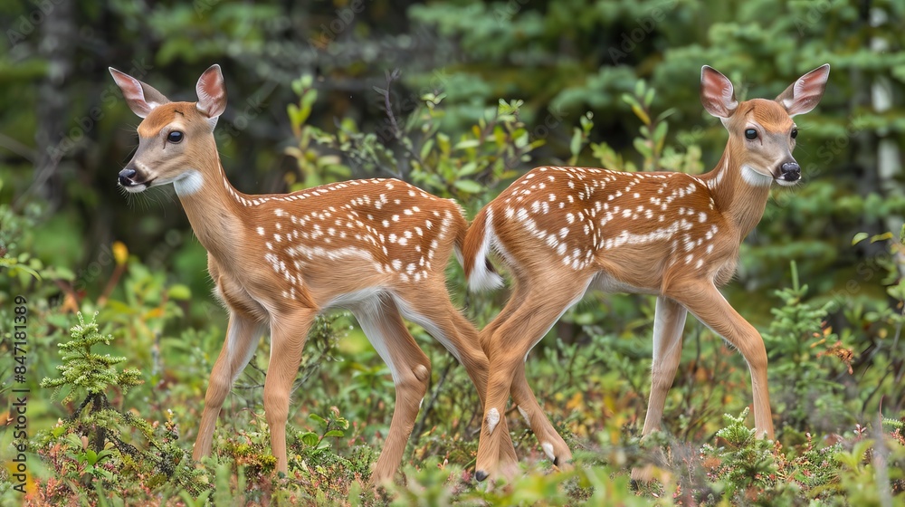 Thriving deer wildlife in alaska s natural habitat surrounded by diverse ecosystem