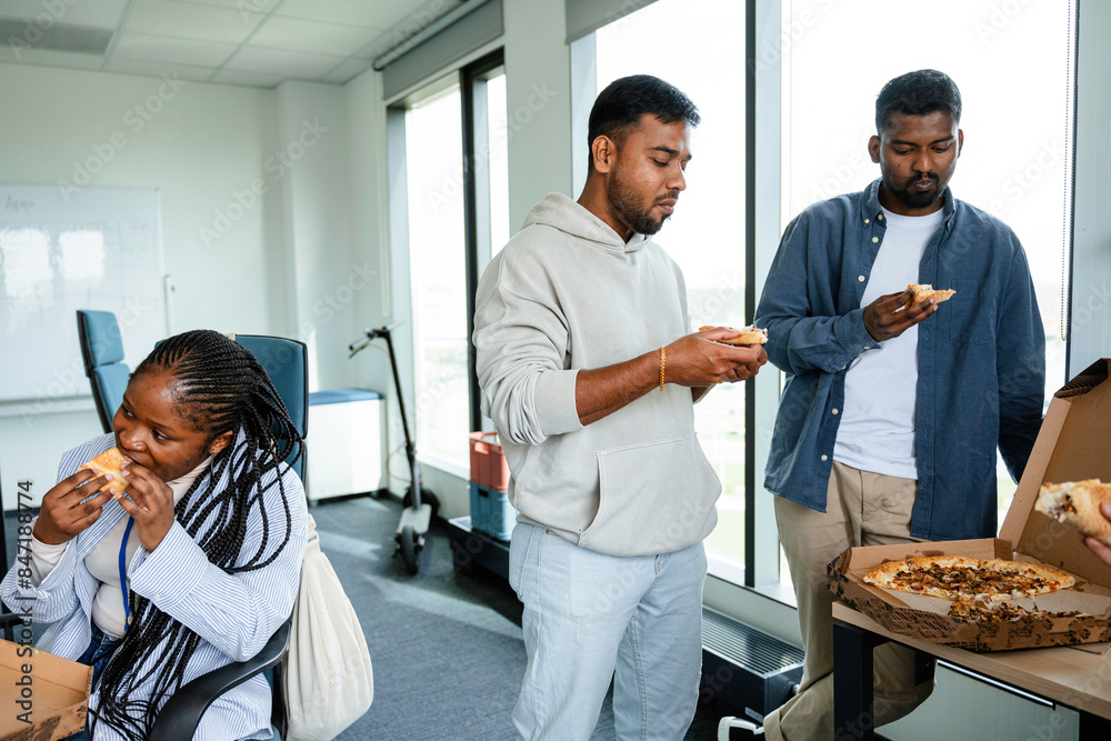 Pizza party at the office