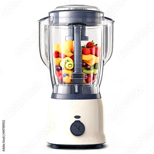 Electric blender isolated on a transparent background. Generative AI