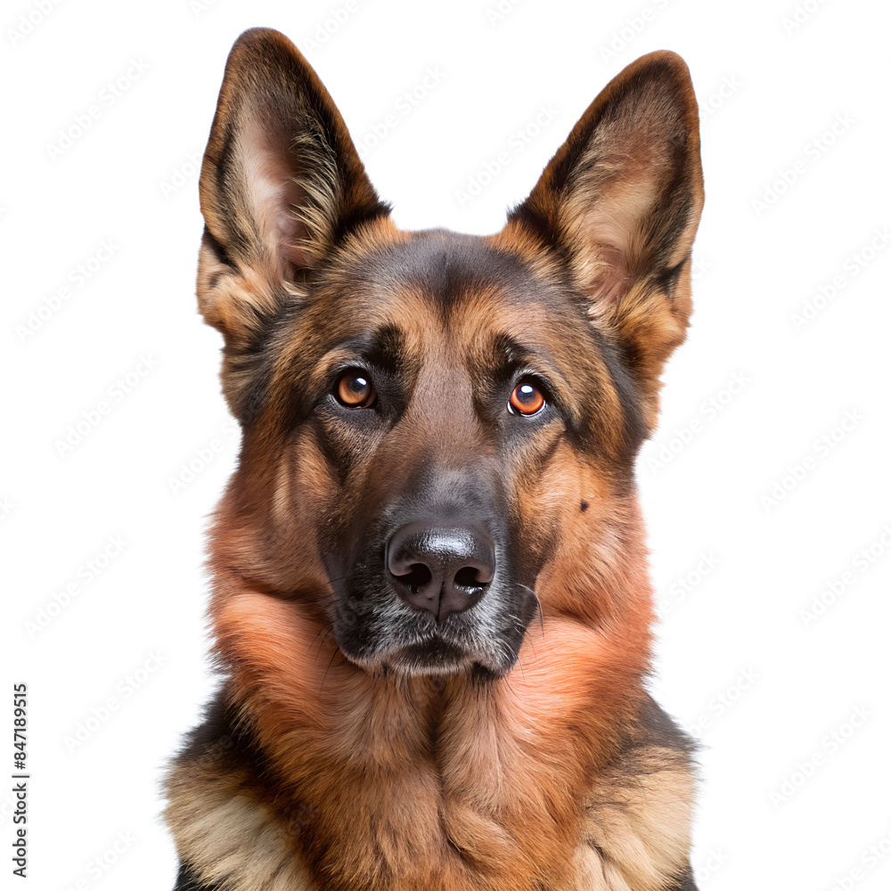Portrait Of A German Shepherd Portrait Of A German Shepherd