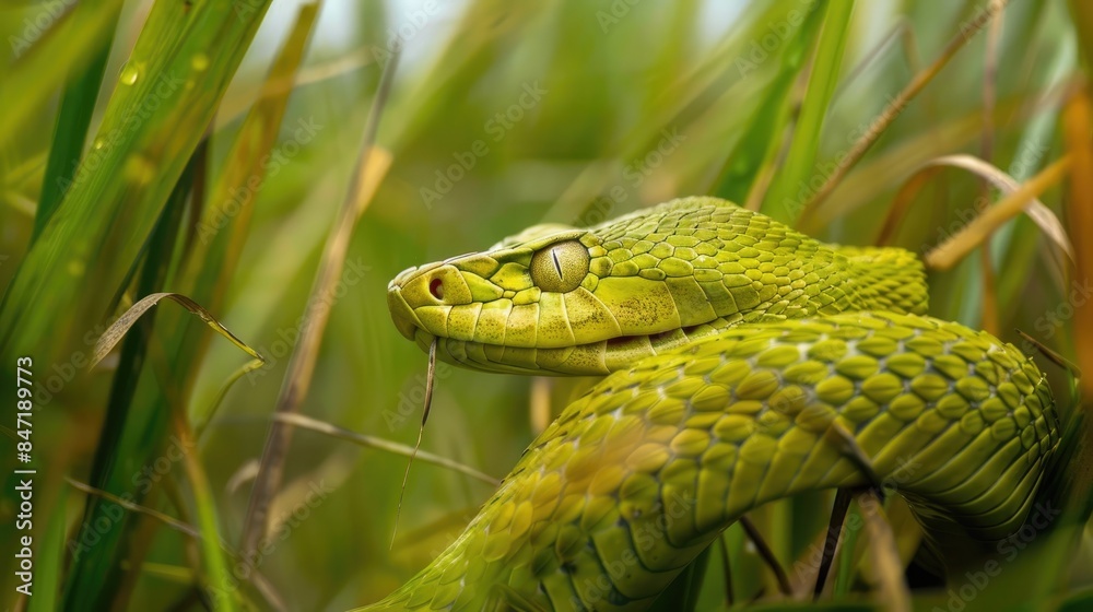 Obraz premium Snake of grass