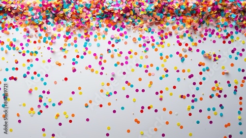 Vibrant Confetti Background for Celebration Designs Generative AI