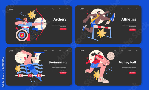 Olympic Games. Flat Vector Illustration