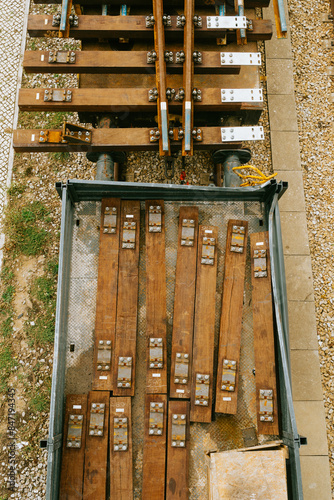 Aerial View of Railway Tracks