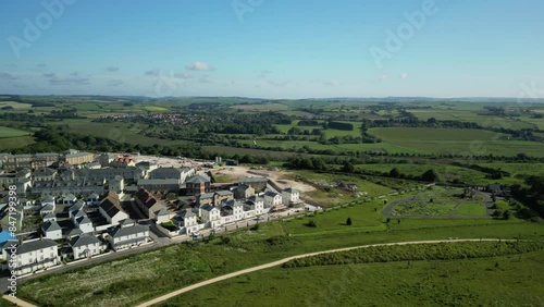 Poundbury Dorchester aerial view photo