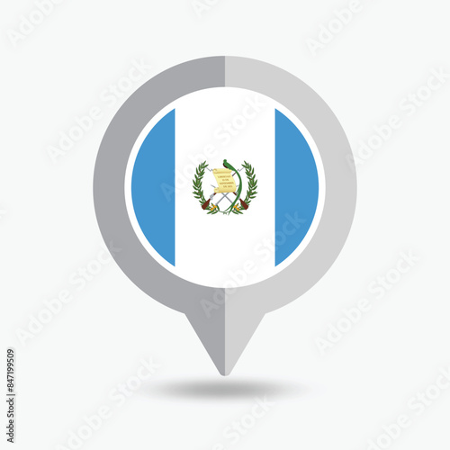 Free Download Guatemala Location Pin Icon Vector Illustration - GFXLoad