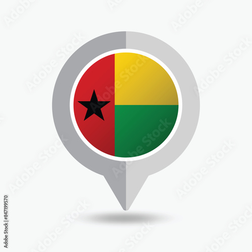 Guinea Bissau Location Pin Icon Vector Illustration Free Download Guinea Bissau Location Pin Icon Vector Illustration - GFXLoad