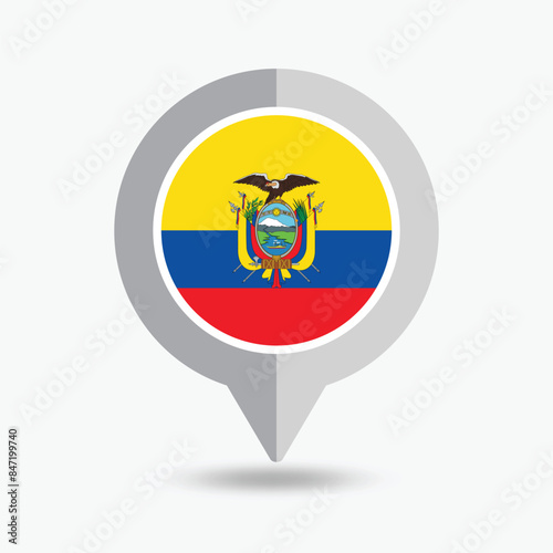 Ecuador Location Pin Icon Vector Illustration Free Download Ecuador Location Pin Icon Vector Illustration - GFXLoad