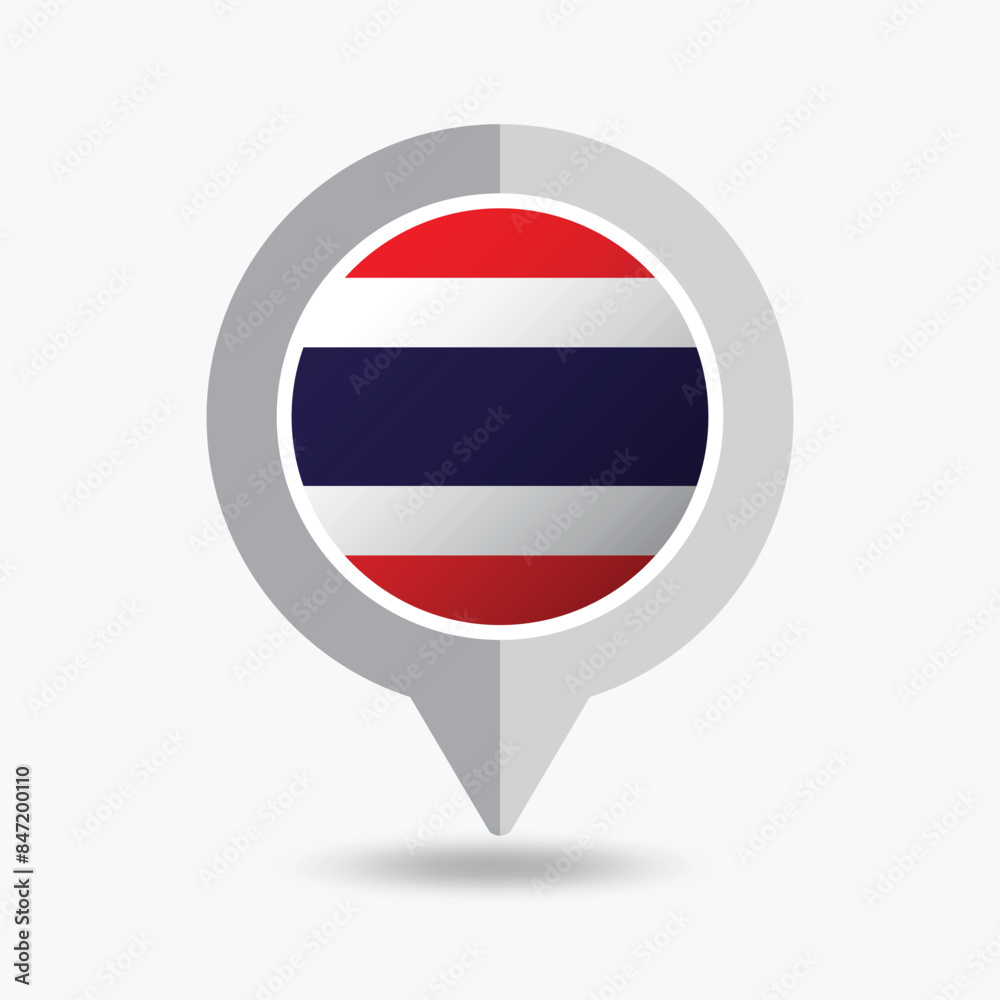 Thailand Location Pin Icon Vector Illustration Thailand Location Pin Icon Vector Illustration