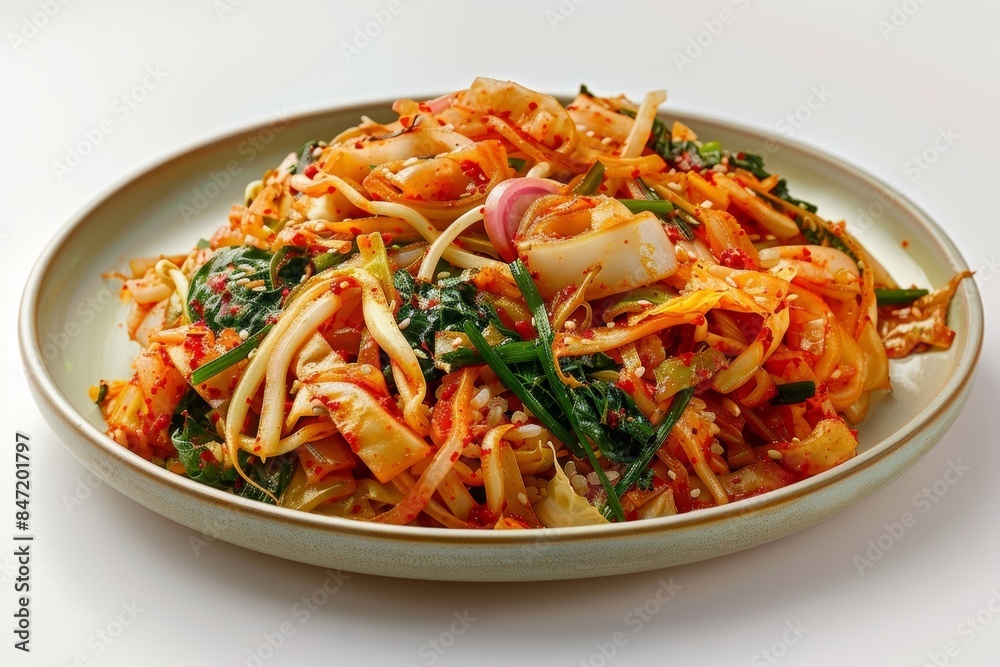 Flavorful Korean Baechu Kimchi with Gochugaru and Korean Radish