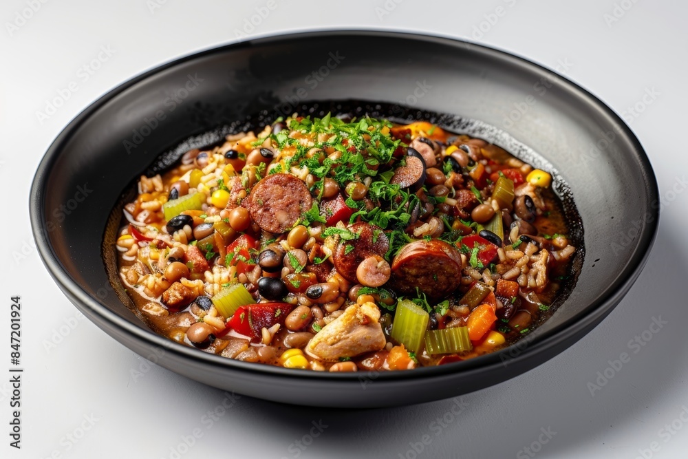 Mouthwatering Black Jambalaya with Braised Pork and Black-Eyed Peas Mouthwatering Black Jambalaya with Braised Pork and Black-Eyed Peas