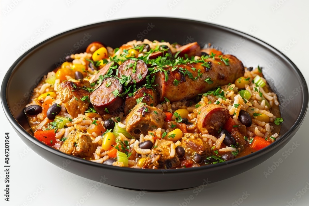 Succulent Black Jambalaya with Smoked Sausage and Braised Pork Succulent Black Jambalaya with Smoked Sausage and Braised Pork