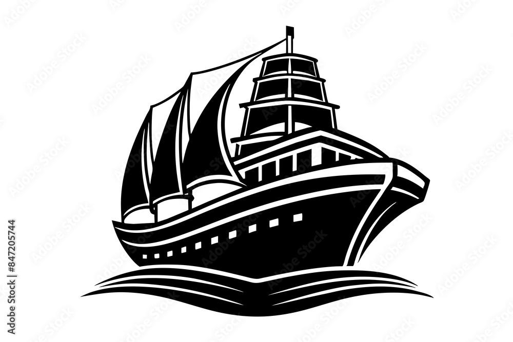 Ship silhouette icon