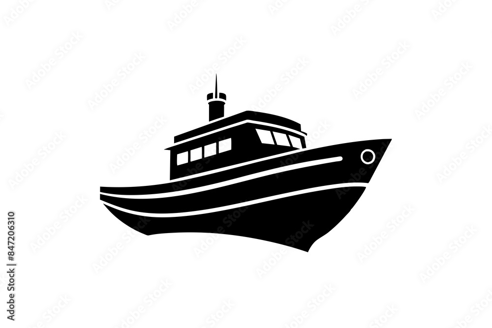 Boat  silhouette,Ship Silhouette