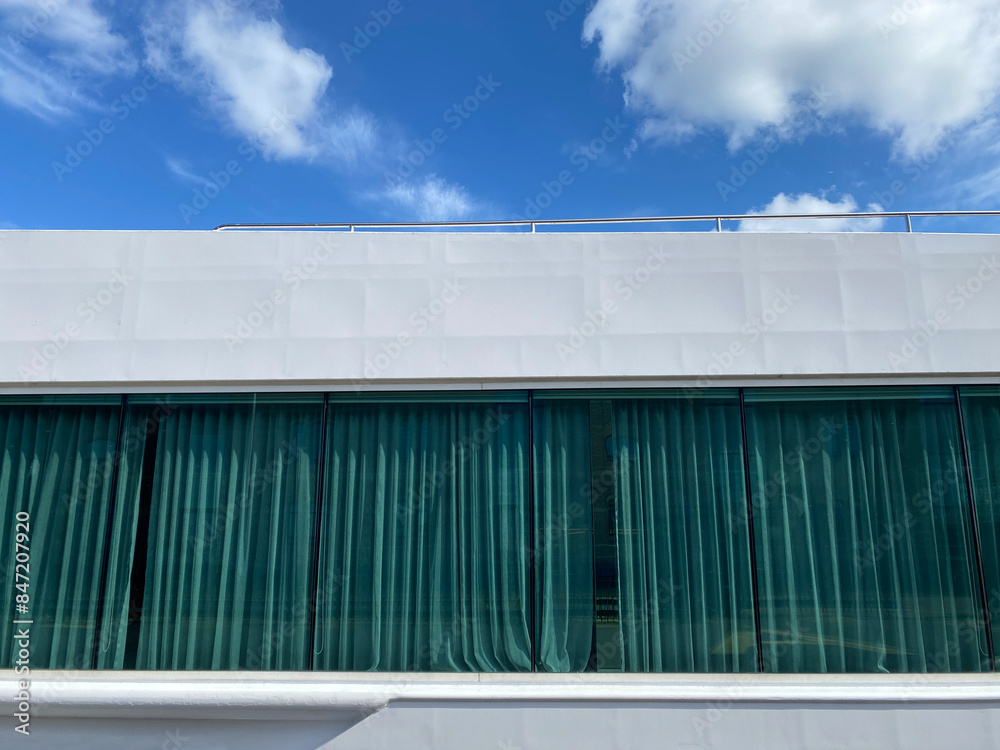 curtains on a ship