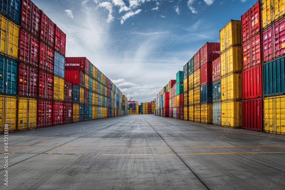 Fototapeta premium Entrepôt logistique