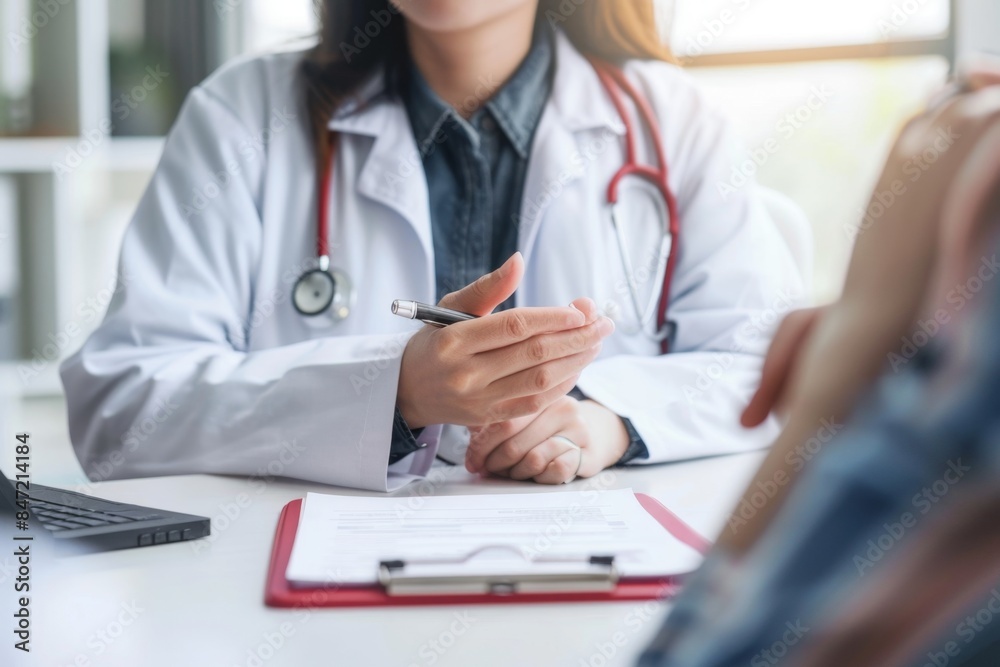 Patient en consultation chez le medecin Patient en consultation chez le medecin