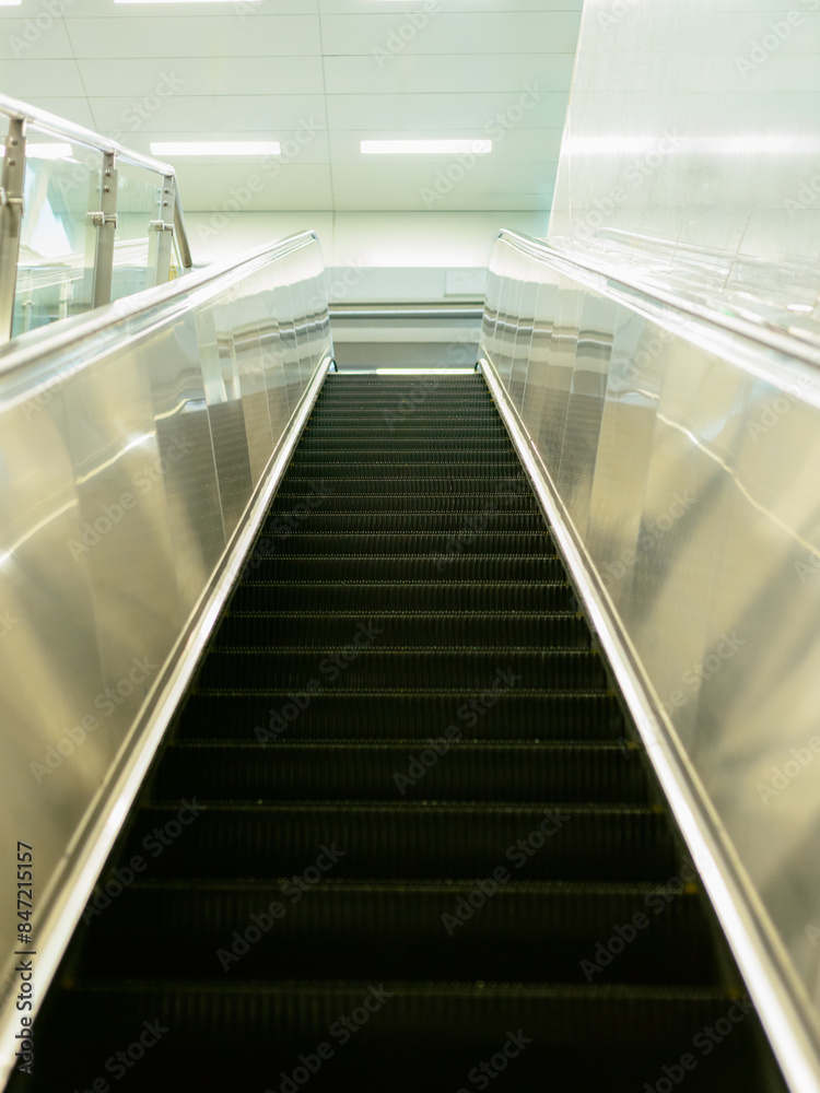 Escalator in subway station Escalator in subway station