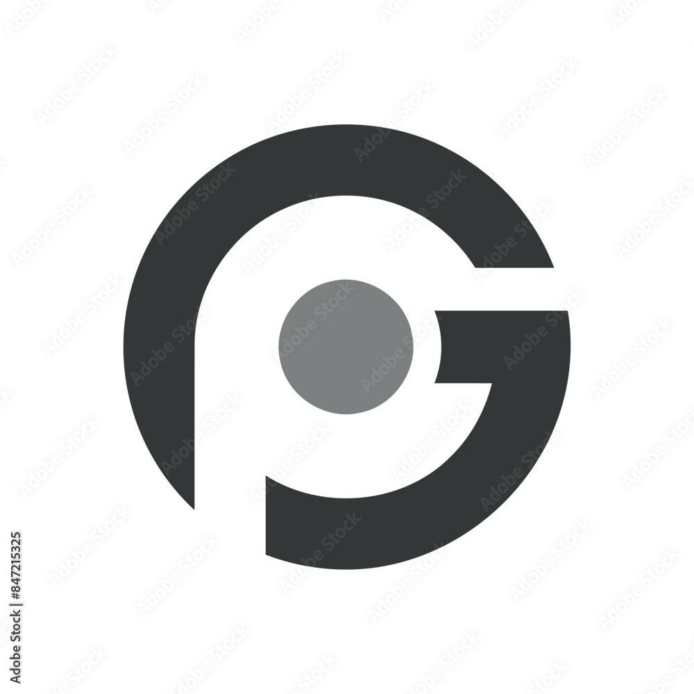 Vector GP Logo Design Vector GP Logo Design
