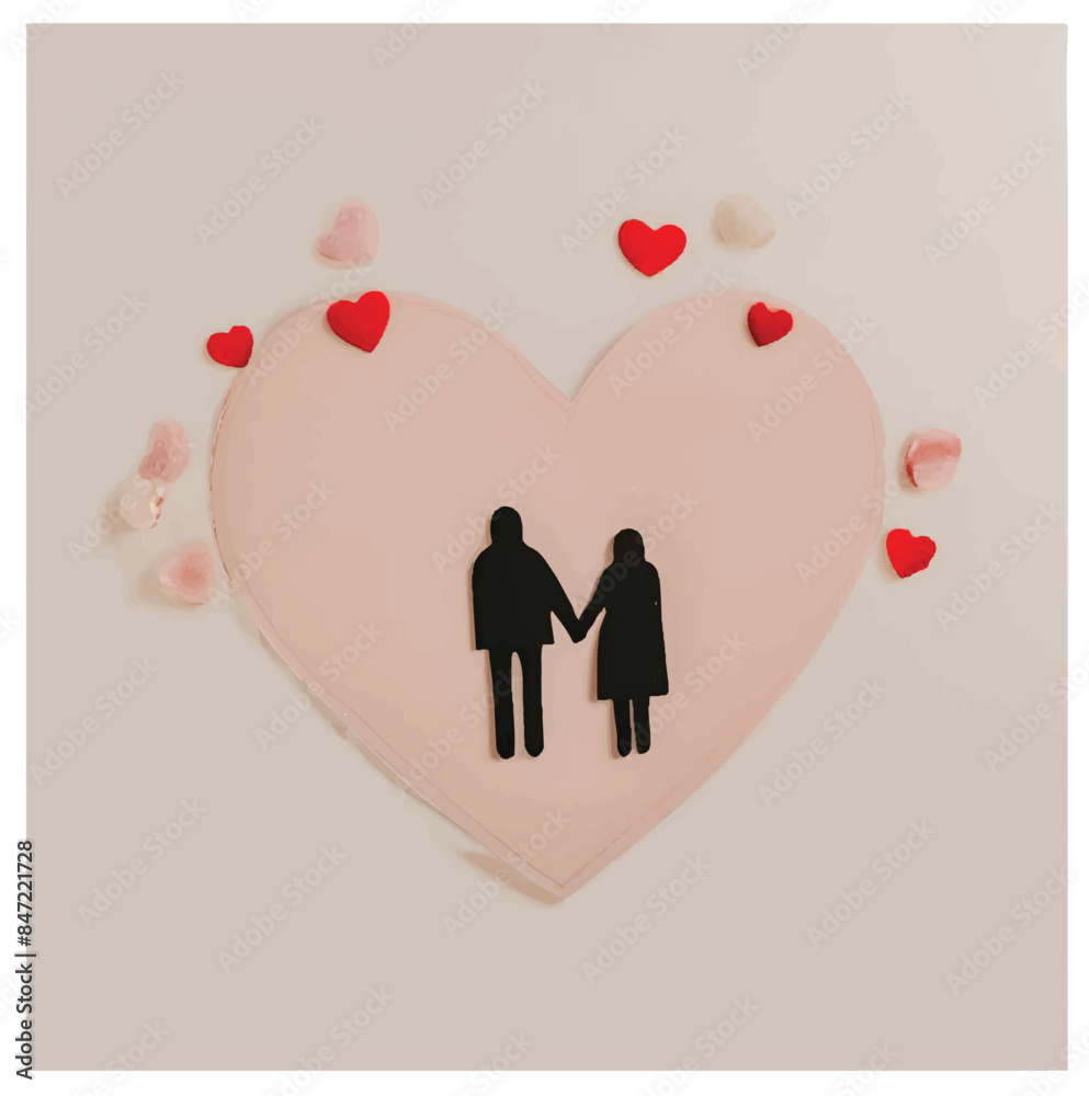 Casal de dia dos namorados ilustração 