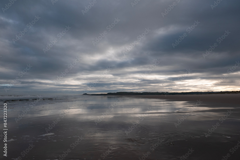 Bamburgh from Ross Sands, Northumberland Bamburgh from Ross Sands, Northumberland