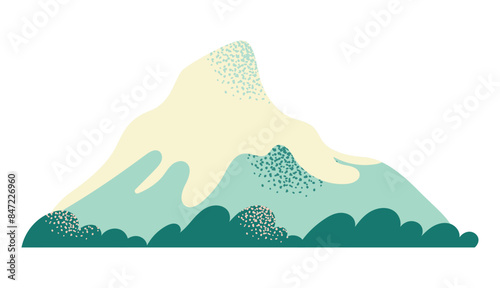 Japanese art and culture set. Set of Japanese travel icons. Symbols of the island. Various sights and famous elements. Pagoda architecture, maneki neko toy. National traditional Japan illustration