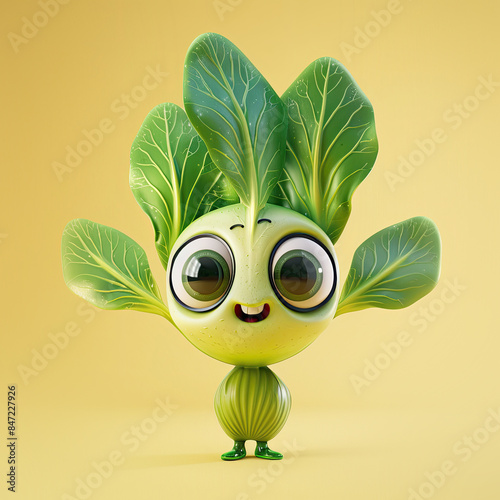Cute Cartoon Vegetable Bok ...