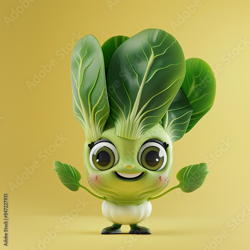 Cute Cartoon Vegetable Bok ...