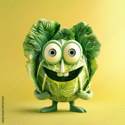 Cute Cartoon Vegetable Cabb...