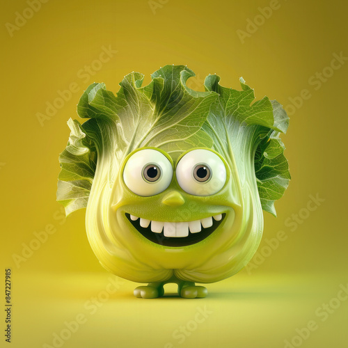 Cute Cartoon Vegetable Cabb...