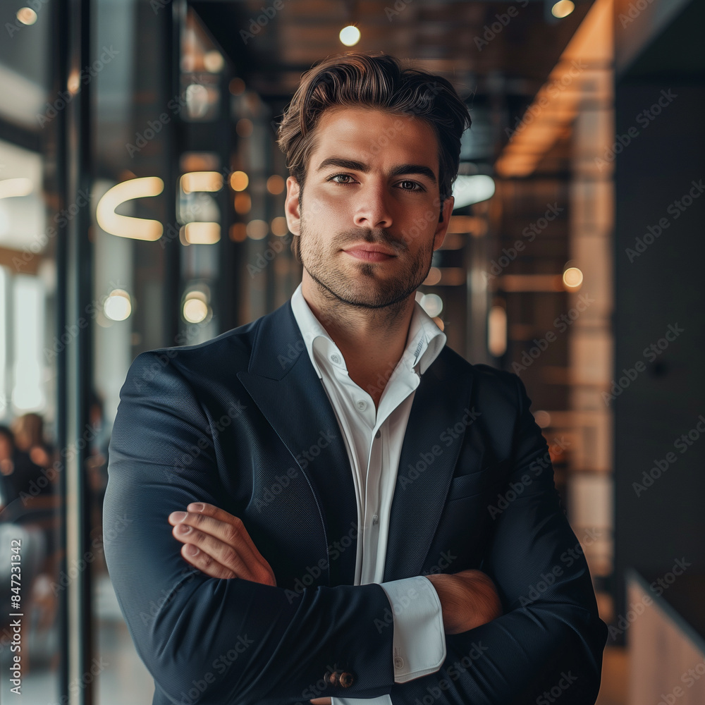  Confident Businessman in Professional Attire