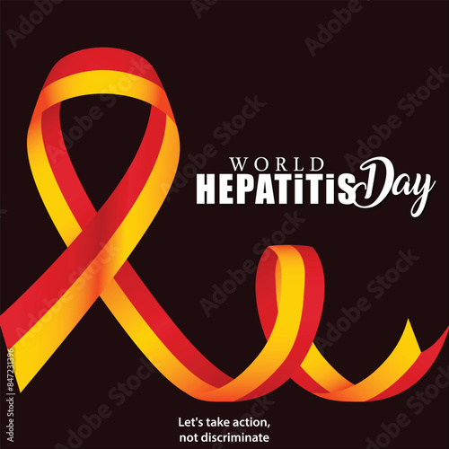 World Hepatitis day vector illustration design for social media poster and banner